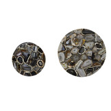 Light & Living - Bijzettafel AXAT - Ø41x50cm - Bruin - Set van 2