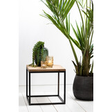 Light & Living - Bijzettafel YARULA - Ø40x40cm - Bruin