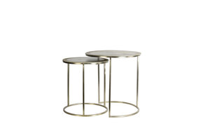 Light & Living - Bijzettafel TALCA - Ø50x52cm - Goud - Set van 2