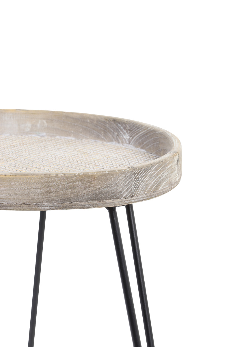 Light & Living - Bijzettafel KENZIE - Ø45x52.5cm - Bruin