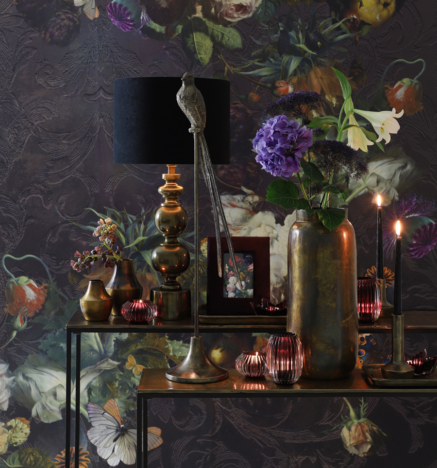 Light & Living - Side HARTSVILLE - 119x25x80.5cm - Brons - Set van 2