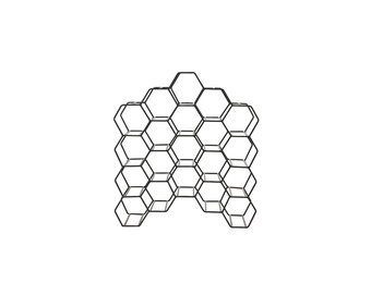 Light & Living - Wijnrek SALBRIS - 48x18x52cm - Zwart