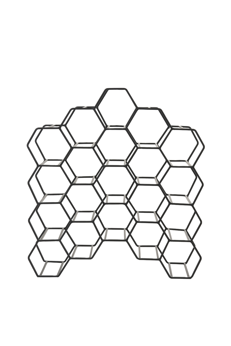 Light & Living - Wijnrek SALBRIS - 48x18x52cm - Zwart