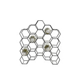 Light & Living - Wijnrek SALBRIS - 48x18x52cm - Zwart