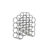 Light & Living - Wijnrek SALBRIS - 48x18x52cm - Zwart