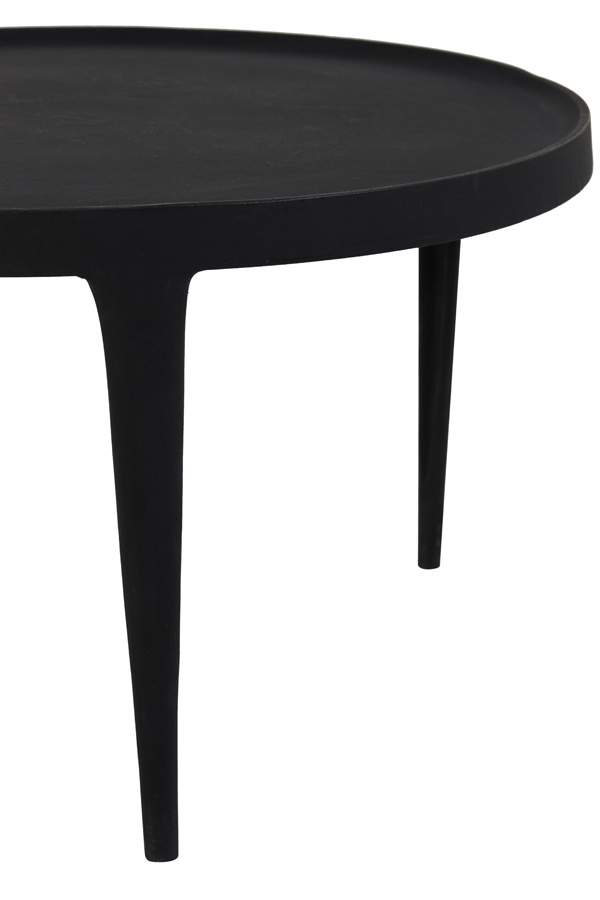 Light & Living - Salontafel TOBIAS - Ø75x44cm - Zwart - Set van 2
