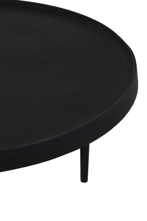 Light & Living - Salontafel TOBIAS - Ø75x44cm - Zwart - Set van 2