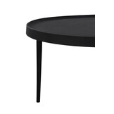 Light & Living - Salontafel TOBIAS - Ø75x44cm - Zwart - Set van 2