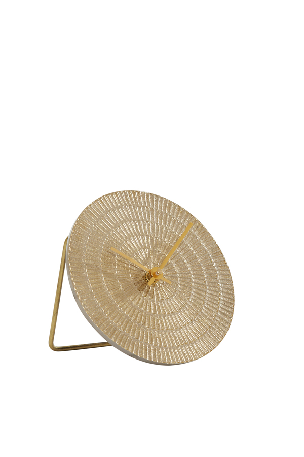Light & Living - Klok BOJANO - 15.5x2x15.5cm - Goud