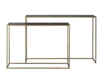 Light & Living - Side BOCA - 120x25x80cm - Goud - Set van 2
