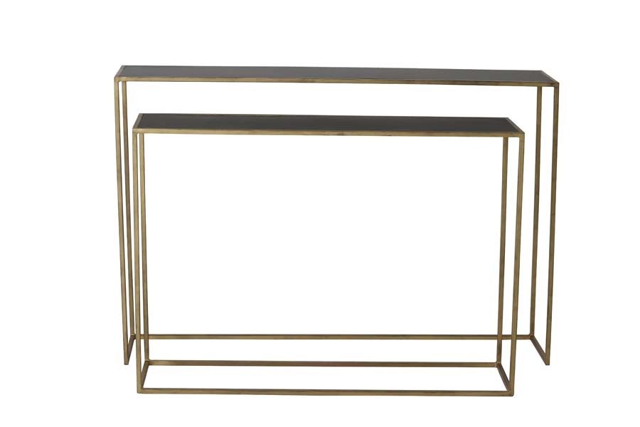 Light & Living - Side BOCA - 120x25x80cm - Goud - Set van 2