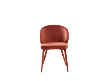 Light & Living - Eetkamerstoel KOSAKA - 79x57x52cm - Rood - Set van 2