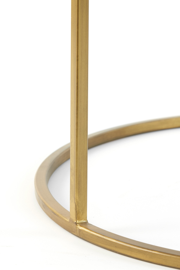 Light & Living - Salontafel DUARTE - Ø75x44cm - Goud - Set van 2