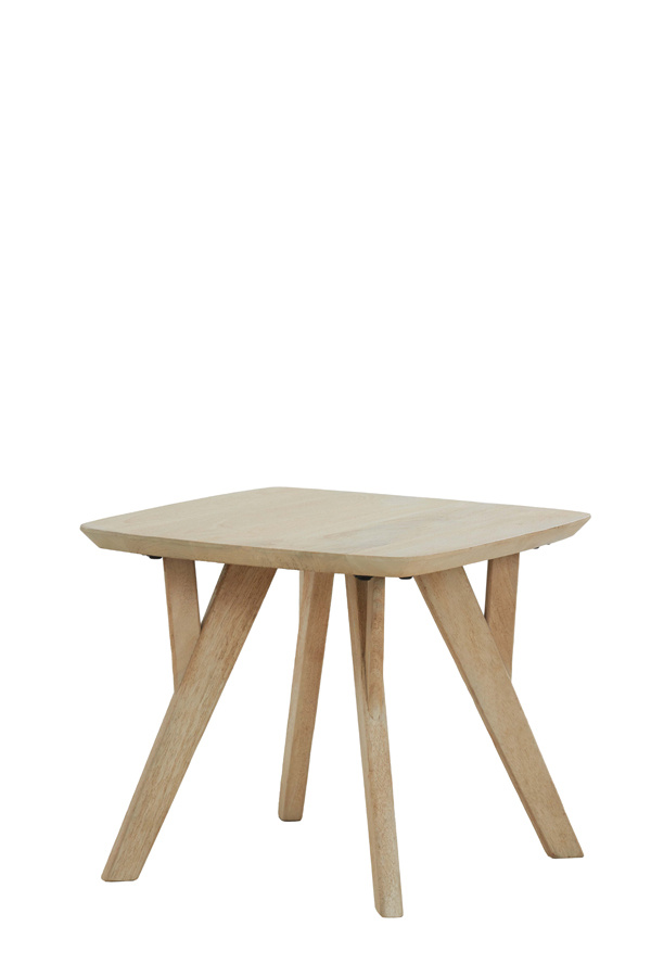 Light & Living - Bijzettafel QUENZA - Ø50x42cm - Bruin