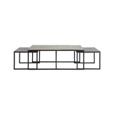 Light & Living - Salontafel KUMALU - 120x60x45cm - Brons - Set van 3