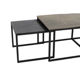 Light & Living - Salontafel KUMALU - 120x60x45cm - Brons - Set van 3