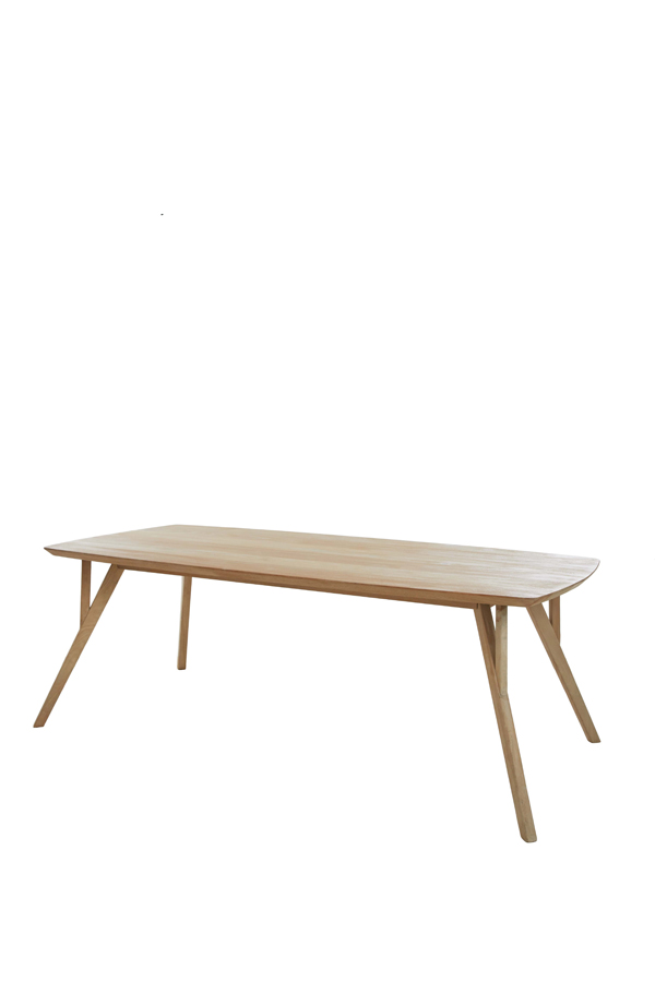 Light & Living - Eettafel QUENZA - 220x100x76cm - Bruin