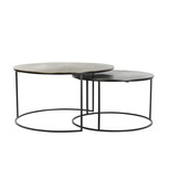 Light & Living - Salontafel PRIMO - Ø76x41cm - Brons - Set van 2