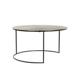 Light & Living - Salontafel PRIMO - Ø76x41cm - Brons - Set van 2