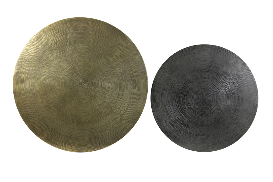 Light & Living - Salontafel PRIMO - Ø76x41cm - Brons - Set van 2