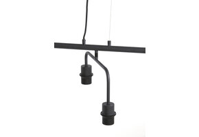 Light & Living - Hanglamp EDISA - 160x50x25cm - Zwart