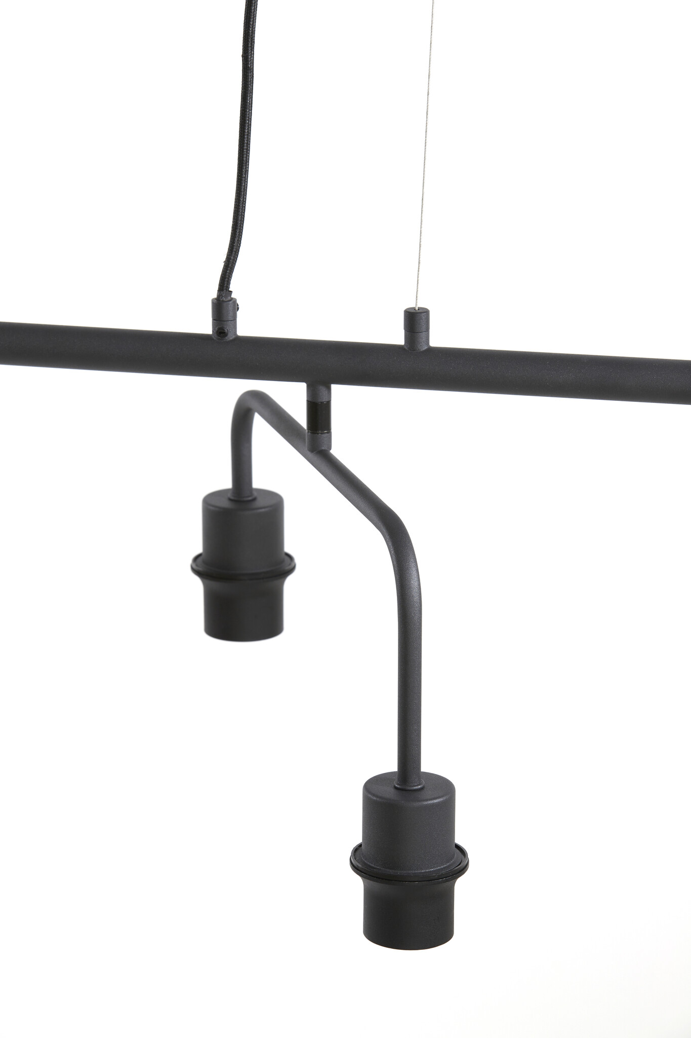 Light & Living - Hanglamp EDISA - 160x50x25cm - Zwart