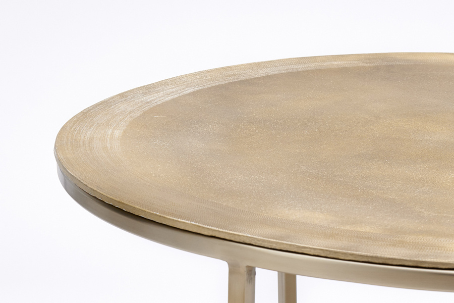 Light & Living - Salontafel TALCA - Ø75x45cm - Goud - Set van 2