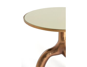 Light & Living - Bijzettafel MELLO - Ø50.5x45.5cm - Bruin