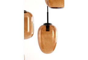 Light & Living - Hanglamp MEZZA - 120x18x23cm - Bruin