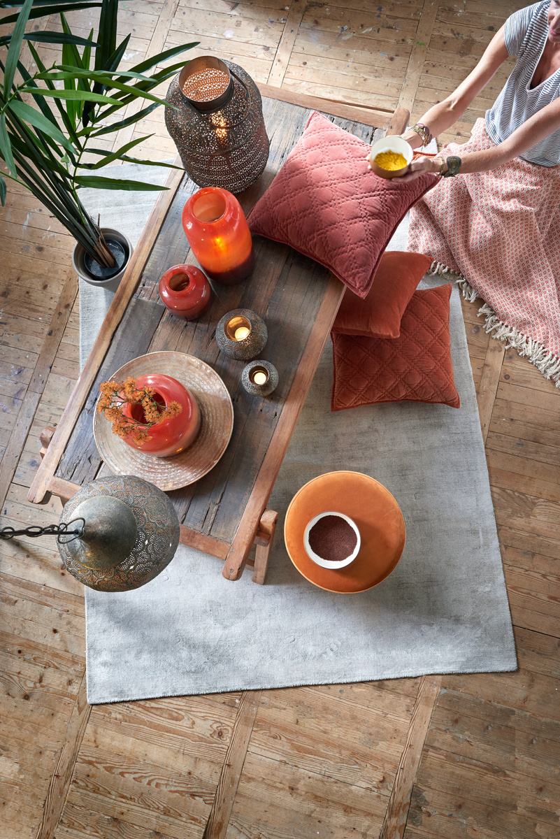 Light & Living - Salontafel MILITARY - 180x85x43.5cm - Bruin