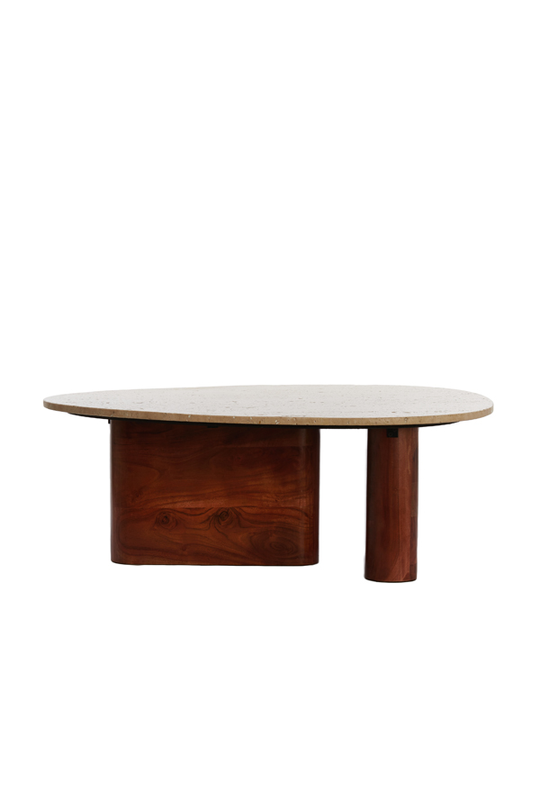 Light & Living - Salontafel MAHELONA - 90x72x31cm - Bruin