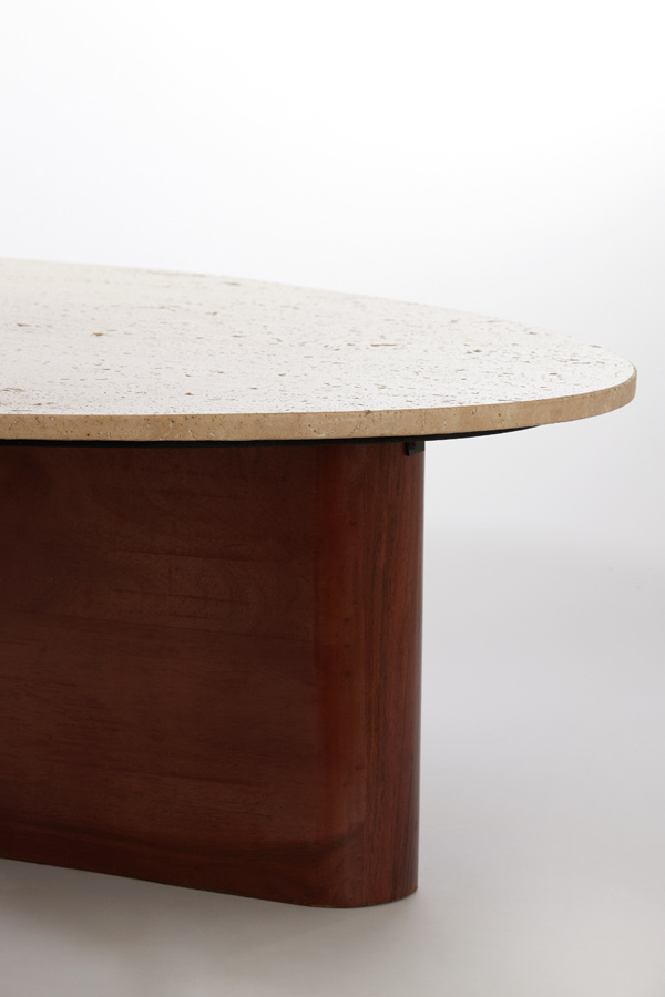 Light & Living - Salontafel MAHELONA - 90x72x31cm - Bruin