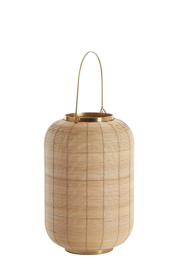 Light & Living - Windlicht VIVARO - Ø24x36.5cm - Bruin