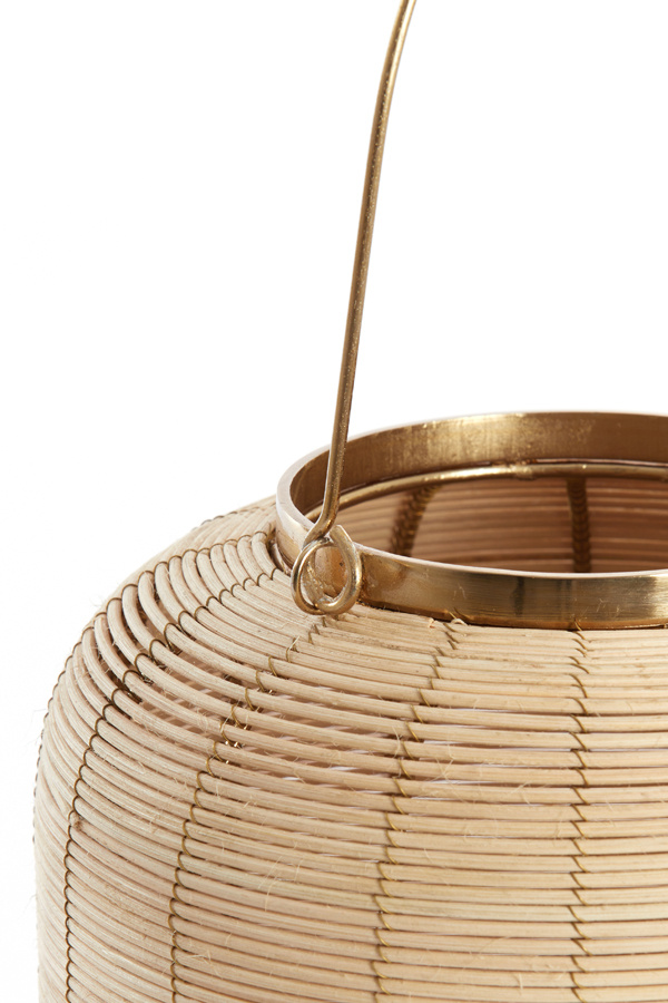 Light & Living - Windlicht VIVARO - Ø24x36.5cm - Bruin