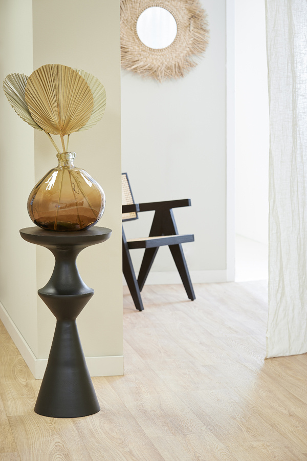 Light & Living - Bijzettafel LOBOC - 37.5x14x74cm - Zwart