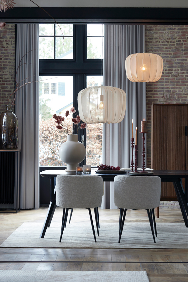 Light & Living - Zuil BRYSON - Ø36x103cm - Bruin - Set van 2