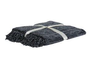 Light & Living - Plaid JULIETTE - 152x127x0.5cm - Grijs