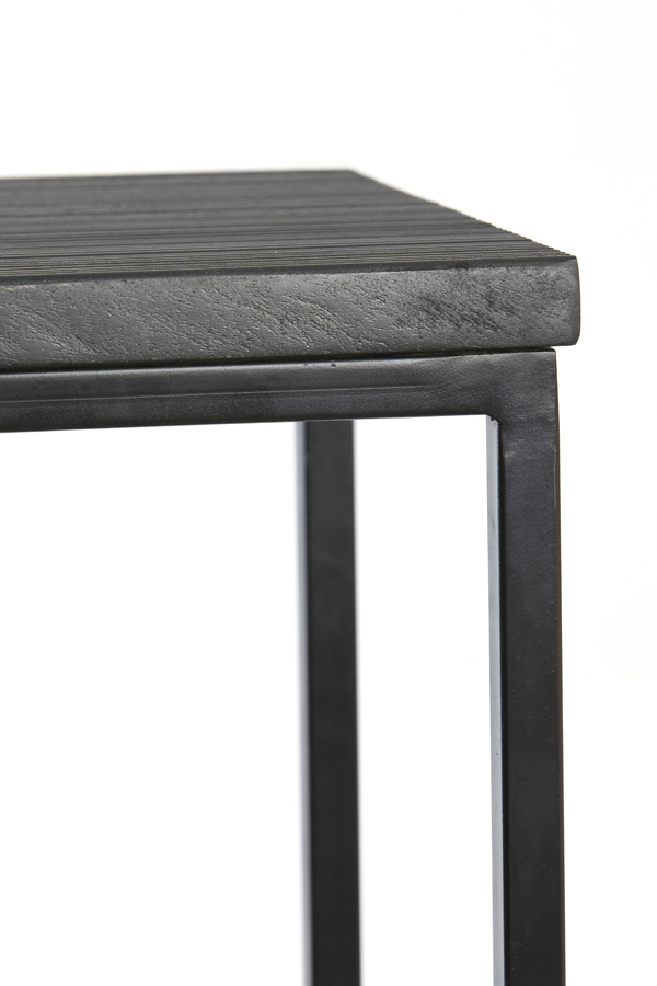 Light & Living - Side BRYSON - 120x40x82cm - Zwart - Set van 2