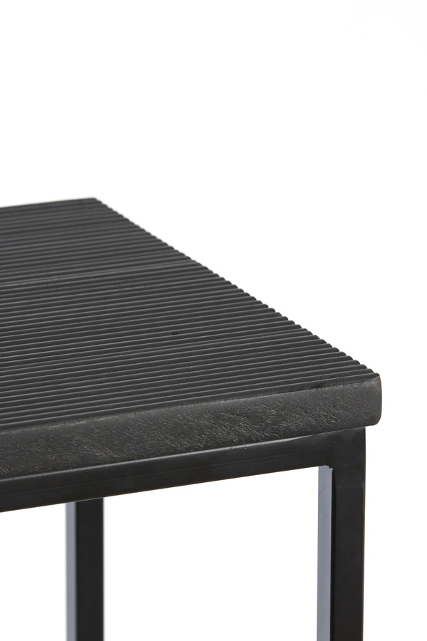 Light & Living - Side BRYSON - 120x40x82cm - Zwart - Set van 2