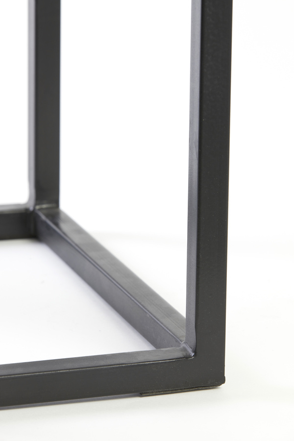 Light & Living - Side BRYSON - 120x40x82cm - Zwart - Set van 2