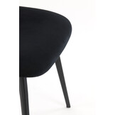 Light & Living - Eetkamerstoel AALIYAH - 55.5x45.5x80cm - Zwart - Set van 2