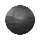 LABEL51 Eetkamertafel Tafelblad Sloppy Edge - Zwart - Mangohout - Rond - 70 cm Sloppy