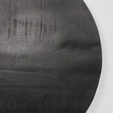 LABEL51 Eetkamertafel Tafelblad Sloppy Edge - Zwart - Mangohout - Rond - 70 cm Sloppy