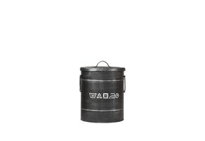 LABEL51 - Opbergdoos Wasmand - Zwart - 26x26x33cm