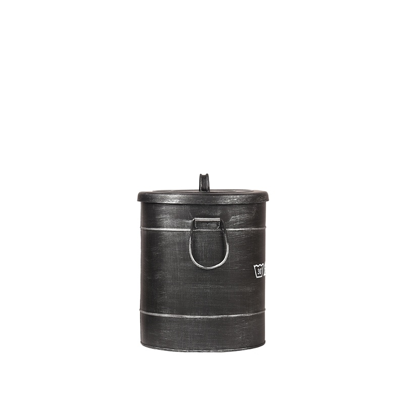 LABEL51 - Opbergdoos Wasmand - Zwart - 26x26x33cm