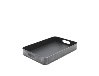 LABEL51 Dienblad - Grijs - Metaal - M - 44x31x6 cm