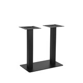 LABEL51 - Eetkamertafel Tafelpoot Dubbel - Zwart - 40x70x71cm