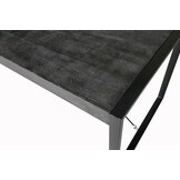 Livingfurn - Eetkamertafel Norris 160x90 cm - Mangohout / Gecoat Staal