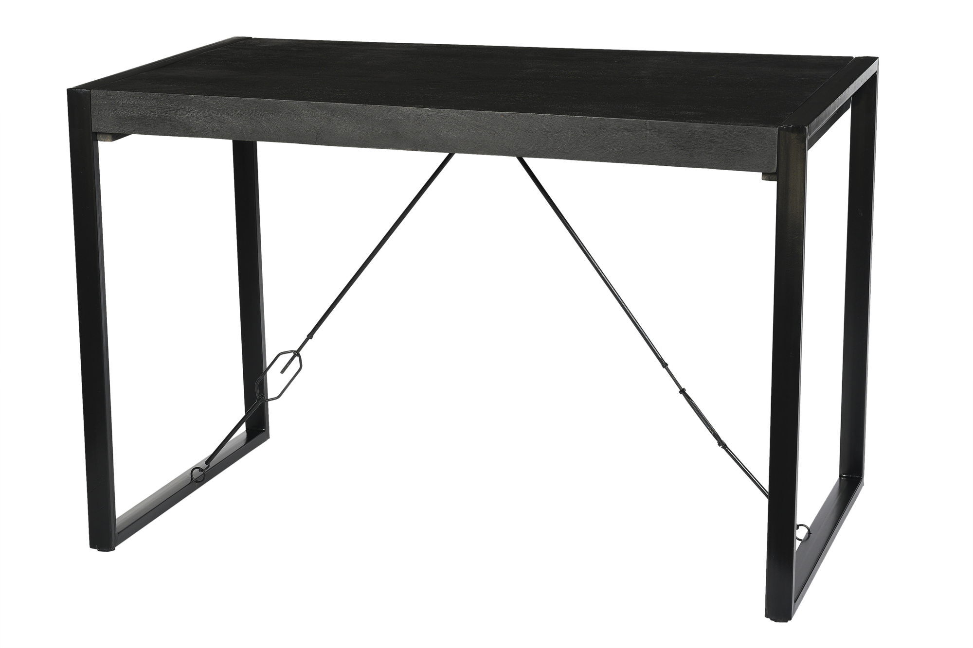 Livingfurn - Bartafels Norris Bar Table 140cm - Mangohout / Gecoat Staal
