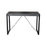 Livingfurn - Bartafels Norris Bar Table 140cm - Mangohout / Gecoat Staal